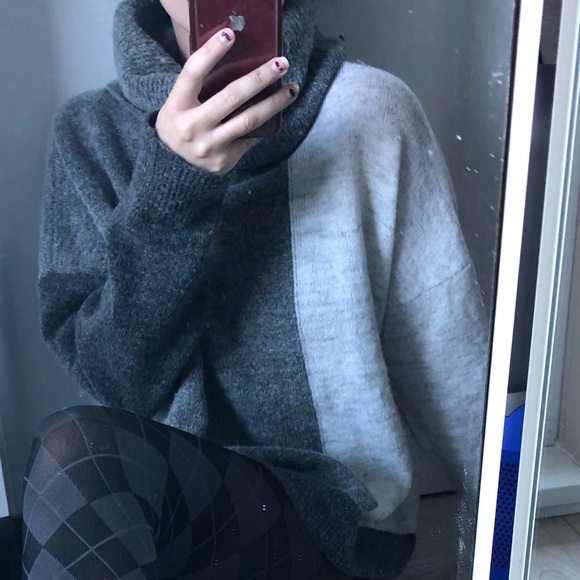 Fluffy comfy winter cowlneck knit pullover woolen - Picture 1 of 6